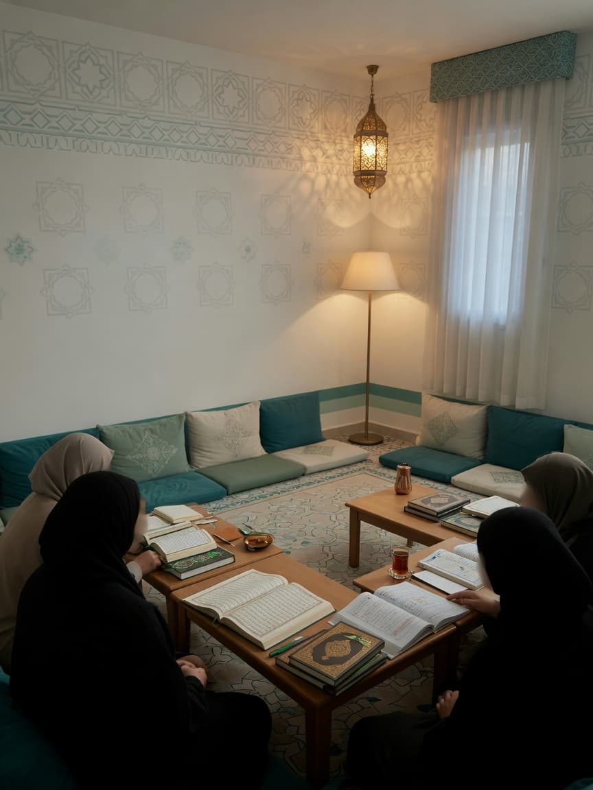 Didar mütalaa ve ders çevresi iç mekânı